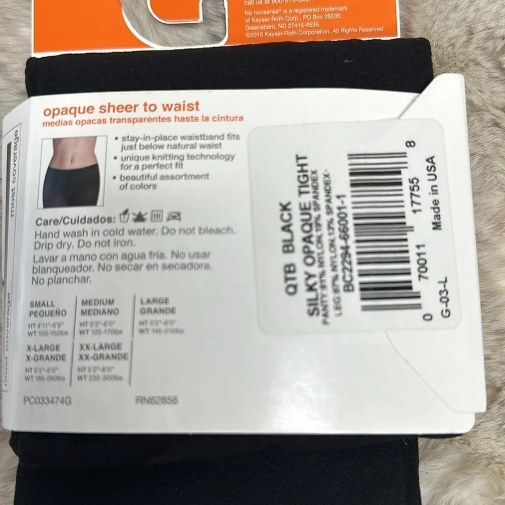 Hanes | No Nonsense | Sheer to Waist Tights with Smarttemp Technology, Size S